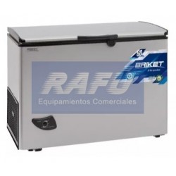 Freezer Briket  dual Horizontal 295 litros Silver